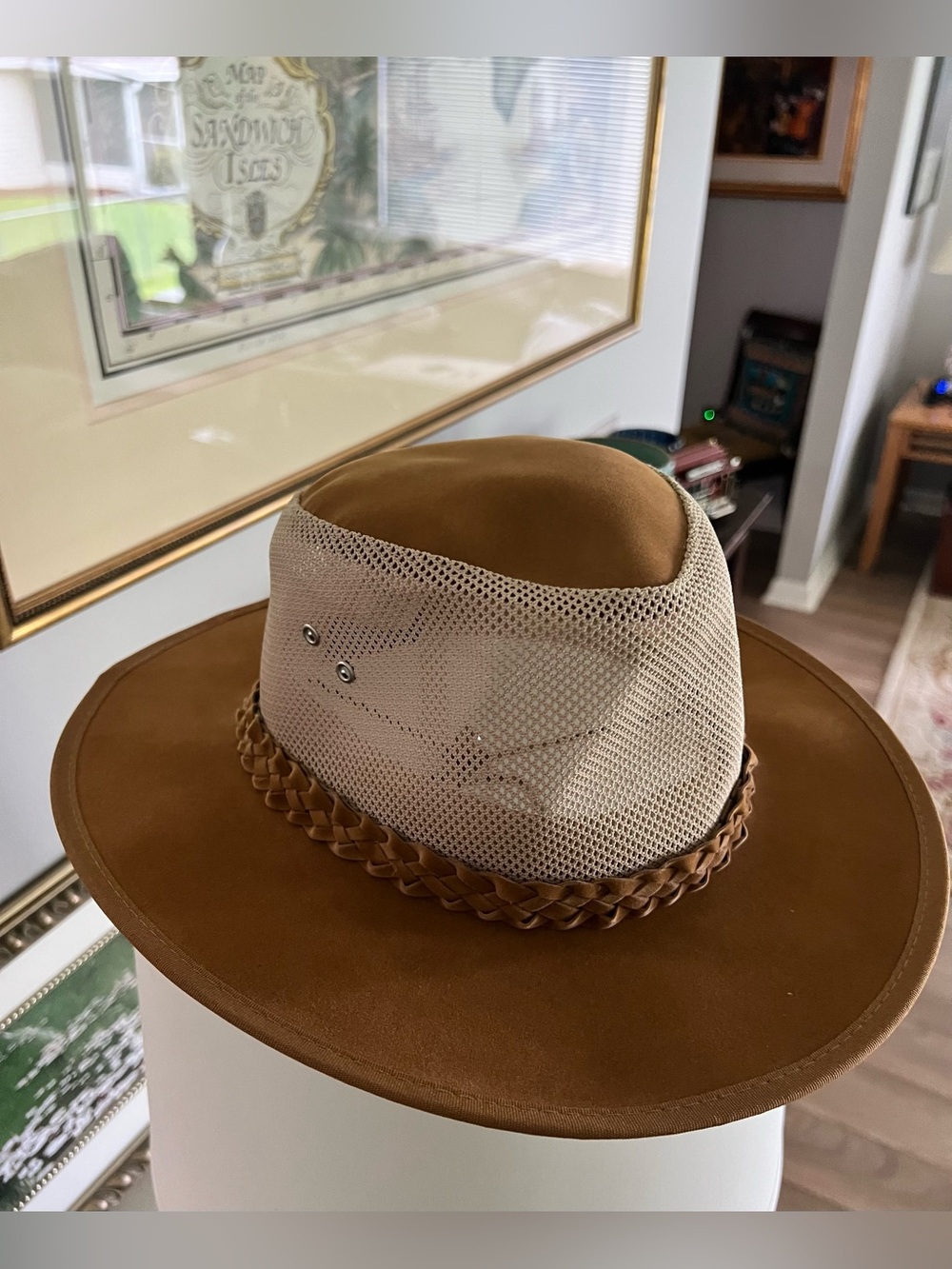 Dorfman Pacific Co. Authentic Handmade Men’s Hat  Small/Medium, Tan, New.